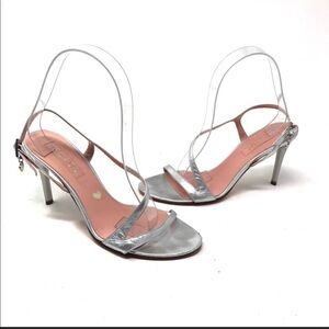 Escada Silver Heels